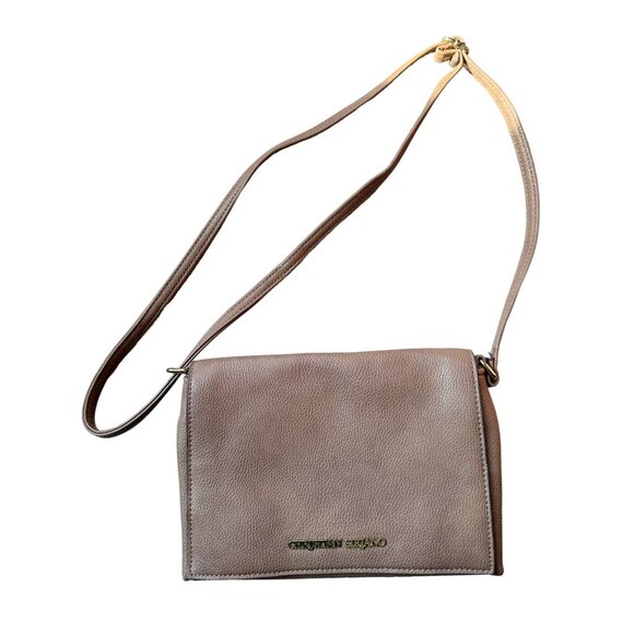 Christian Soriano for Payless Taupe Crossbody Bag with Zippered long Front Flap - Picture 1 of 13